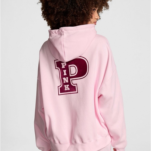 NWT Victoria's Secret PINK Zip-Up Hoodie - Pink Tulip - Picture 1 of 5
